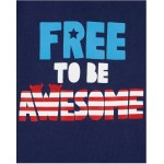 Free To Be Awesome Toddler Tee Shirt 